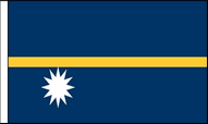 Nauru Hand Waving Flags